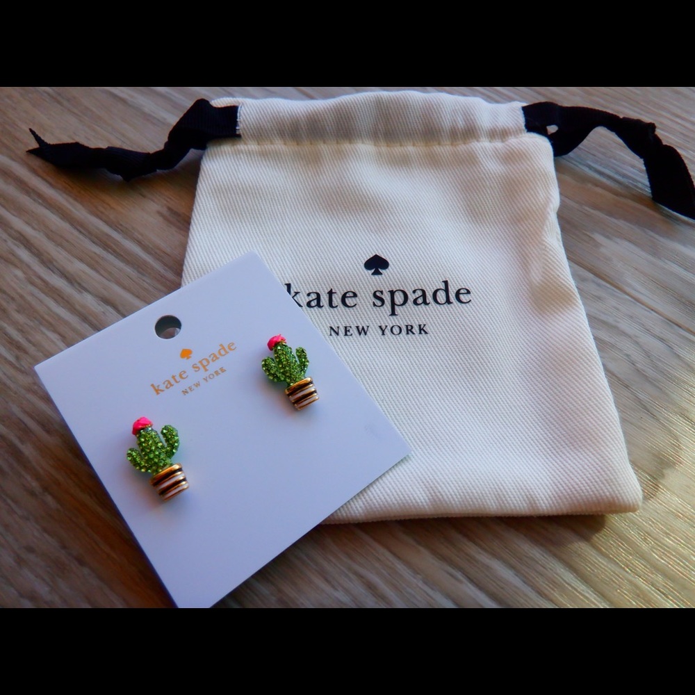 Authentic Kate Spade Cactus Earrings - Picture 2 of 4